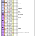 Academic Calendars 2019 2020 Free Printable Word Templates