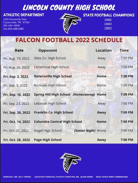 Athletic Schedules Athletics Lincoln County High School