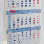 CALENDAR 2023 TRIPTIC DE BIROU