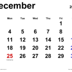 December 2023 Calendar Templates For Word Excel And PDF