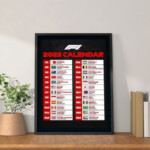 F1 2023 Calendar Poster Formula 1 2023 Season Calendar Etsy