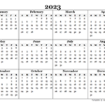 Free 2023 Yearly Calendar Templates CalendarLabs