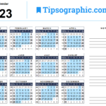 FREE DOWNLOAD gt Download The 2023 Yearly Calendar With Week Numbers