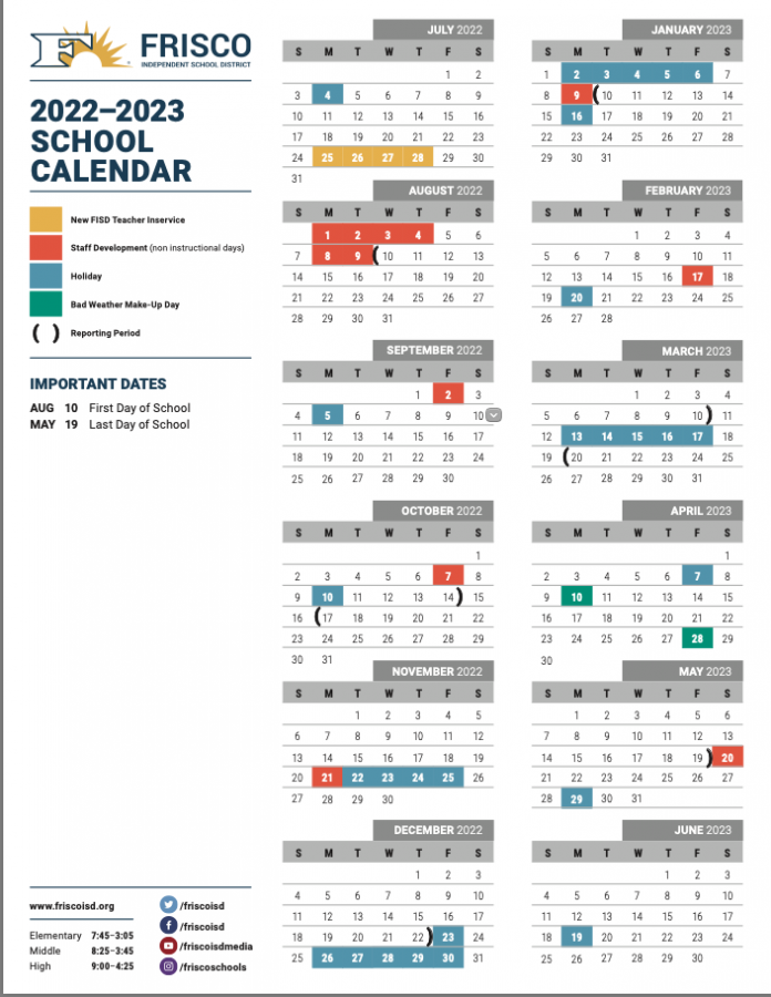 Frisco ISD Announces Calendar For 2022 2023 School Year Wakeland Access