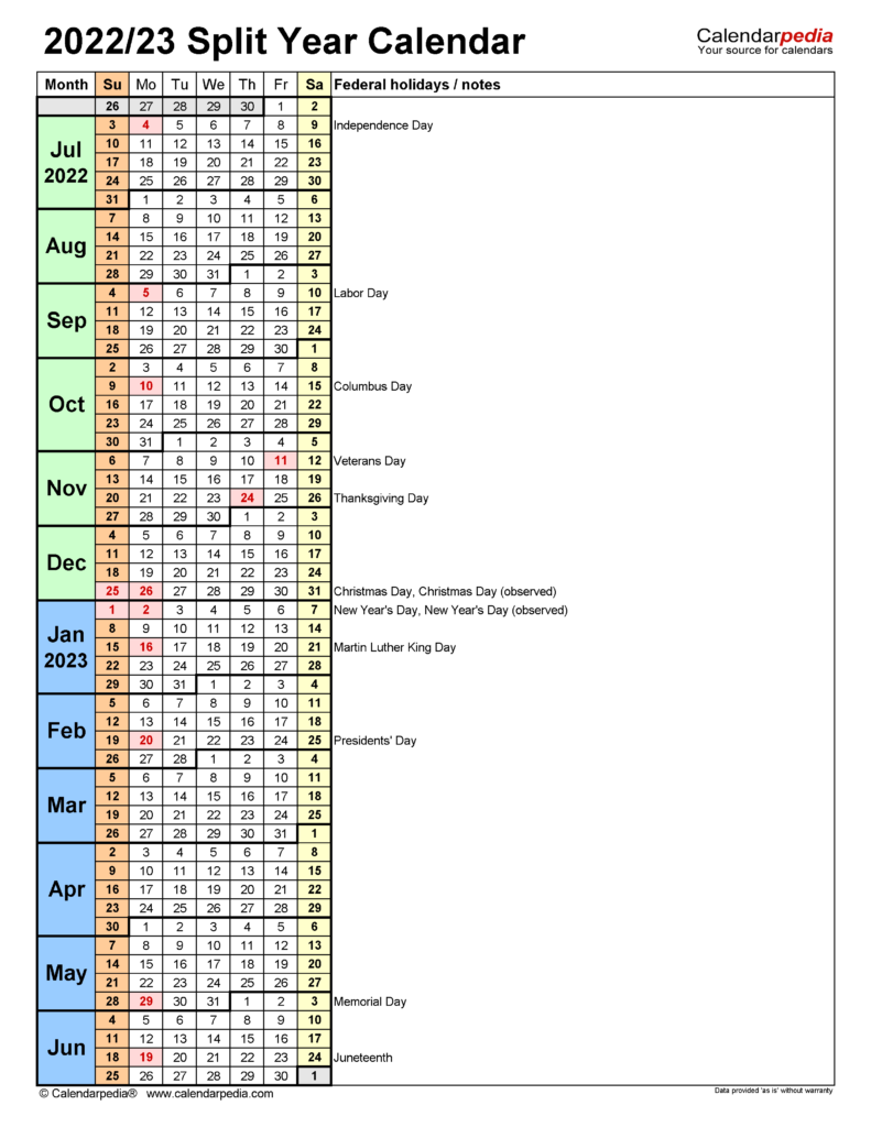 Fulton Unity Christian Calendar 2022 2023 June 2022 Calendar