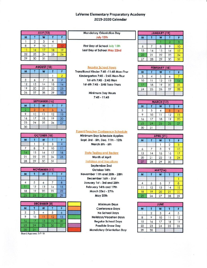 Gcu Academic Calendar Non Traditional 2020 Printable Calendar 2022 2023