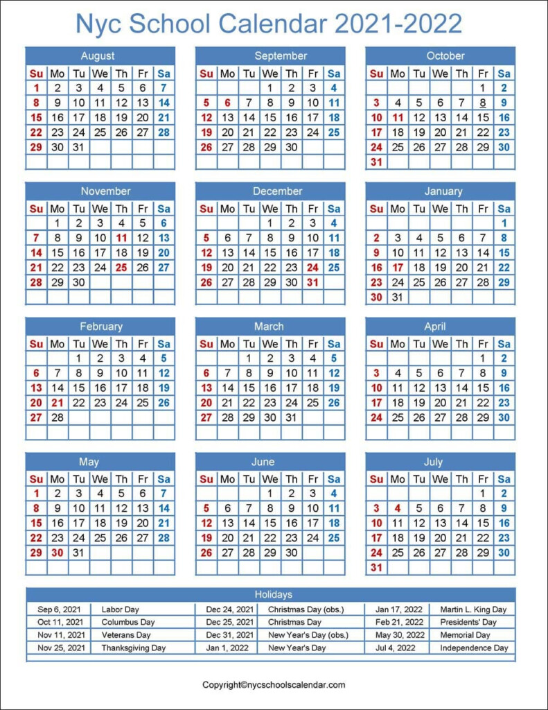Nyc Doe Calendar 2022 23 June Calendar 2022