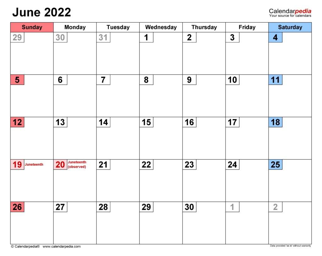 Printable Attnedance Calendar July 2022 June 2023 January Calendar 2022