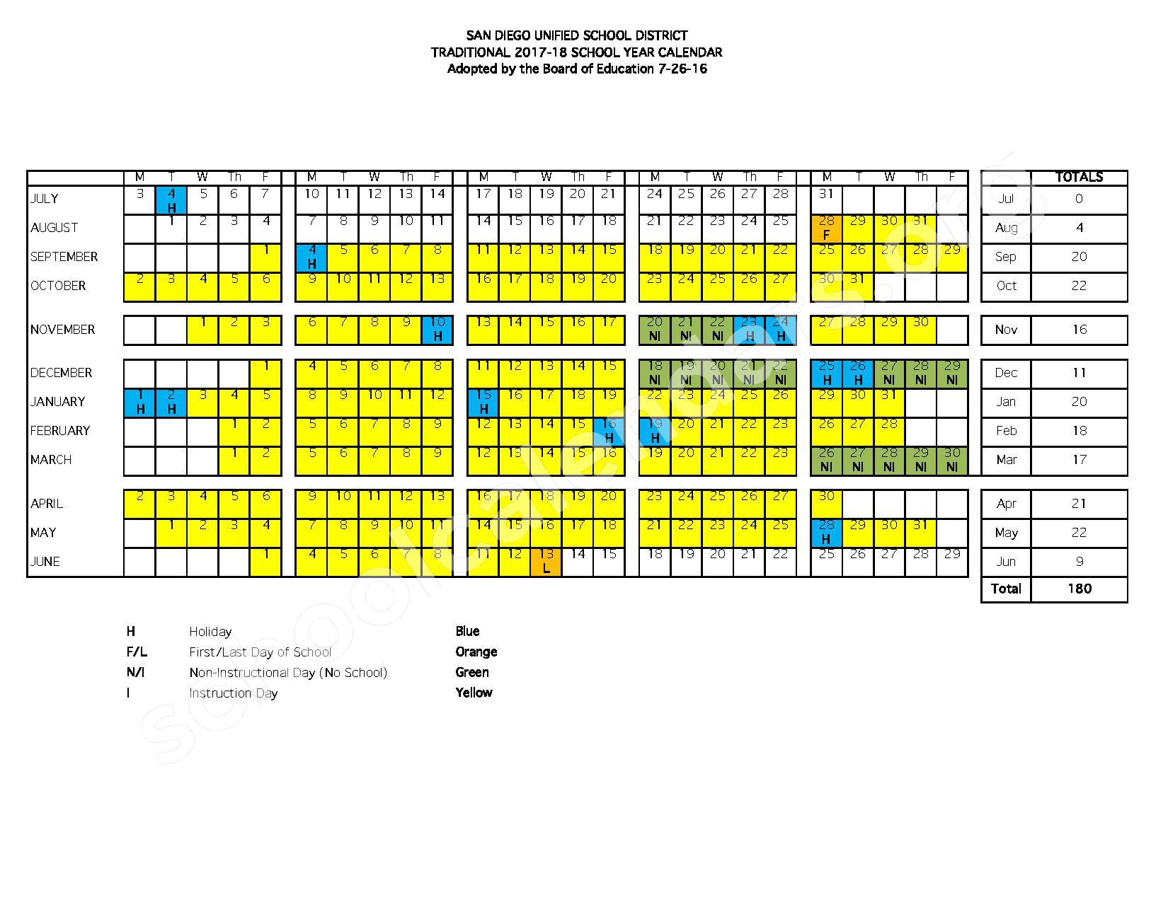 San Diego Unified Calendar 2022 2023 October Calendar 2022