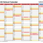 School Calendars 2022 2023 Free Printable Word Templates