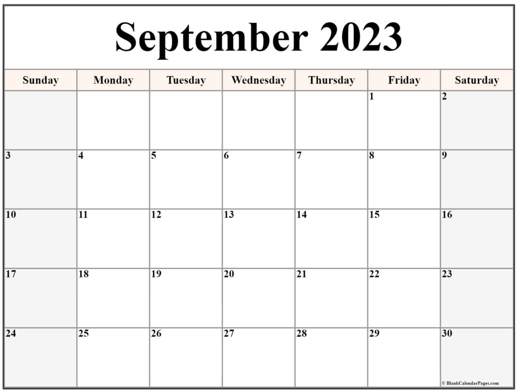 September 2023 Calendar Free Printable Calendar Templates