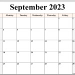 September 2023 Calendar Free Printable Calendar Templates