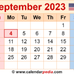 September 2023 Calendar Templates For Word Excel And PDF