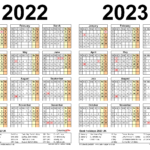 Two Year Calendars For 2022 2023 UK For Word