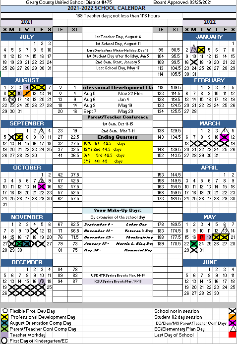 USD 475 Geary County Schools Calendar 2022 And 2023 PublicHolidays