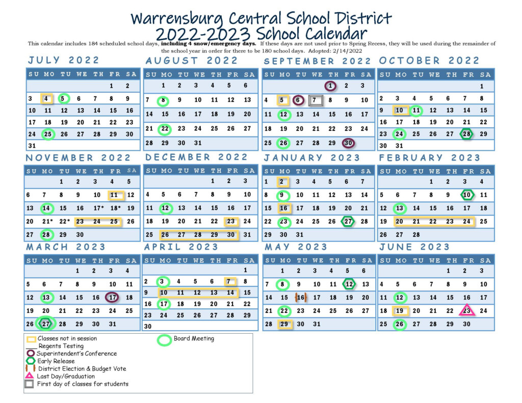 2022 2023 Board Of Education Agendas Minutes Warrensburg Central School