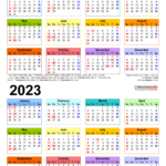 2022 2023 Two Year Calendar Free Printable Word Templates