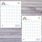 2022 2023 Yearly Calendar Printable Minimalist Calendar Etsy Ireland