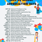 2022 23 School Appreciation Day Calendar