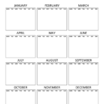 2023 Calendar Fillable And Editable Blank One Page Template