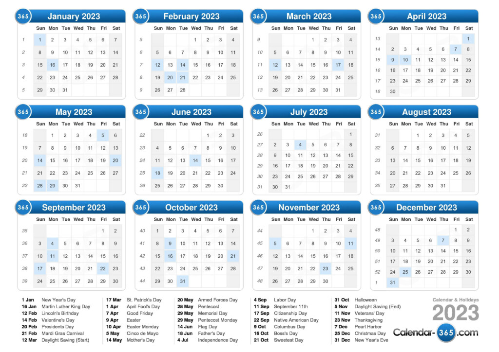 2023 Calendar Government Holidays Get Latest 2023 News Update