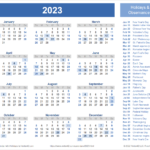2023 Calendar Holiday Dates Get Calendar 2023 Update