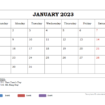 2023 Calendar Template Powerpoint 2023 Calendar