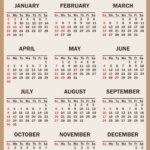 2023 Calendar With Holidays Printable Free Vertical Beige