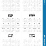 5 Year Calendar 2019 To 2023 Printable Free Calendar Template