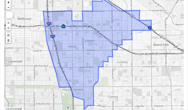 ABC Unified School District Map School Zone Info More