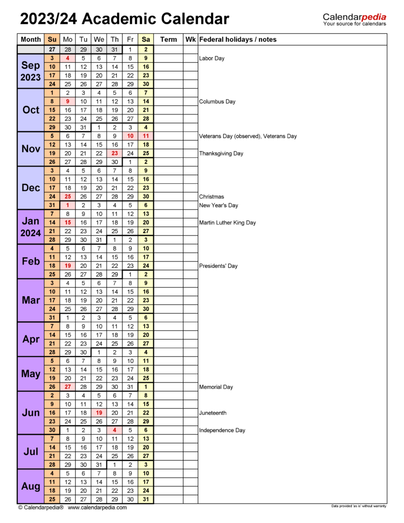 Academic Calendar Lehigh Customize And Print