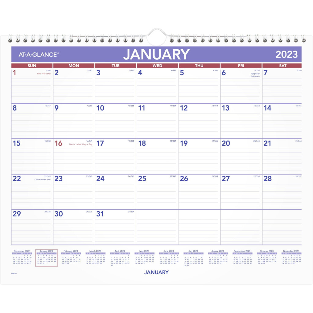 AT A GLANCE Monthly 2023 Wall Calendar Medium 15 X 12 Walmart