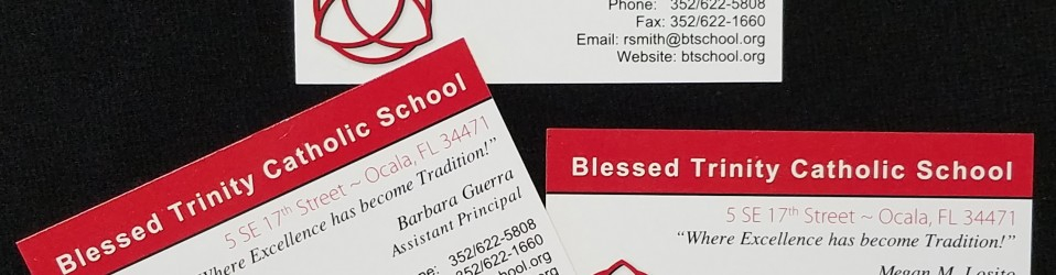 Blessed Trinity Business Cards BB Graphics The Wrap Pros