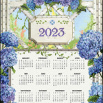 Buy Design Works Crafts 2023 Sequin Calendar Kit Hydrangea Online At