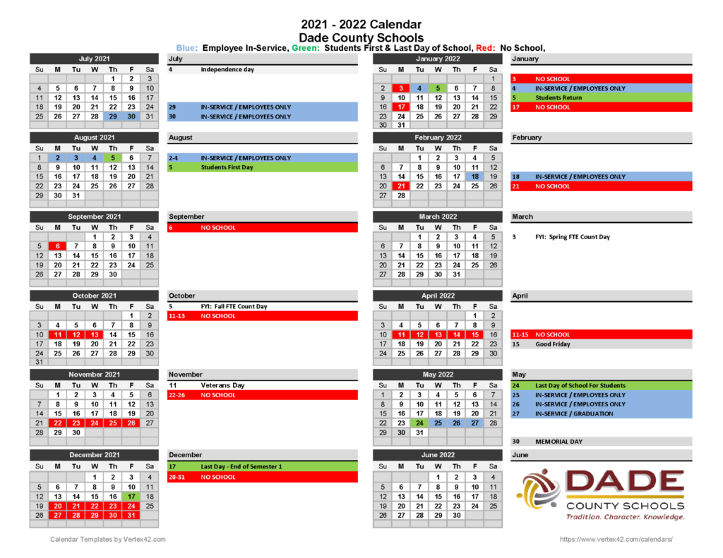 Calendario Escolar Miami Dade 2024 A 2024 New Latest List Of 