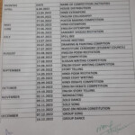 CCA CALENDAR OF ACTIVITIES 2022 23 KV Kankarbagh Library 1st Shift