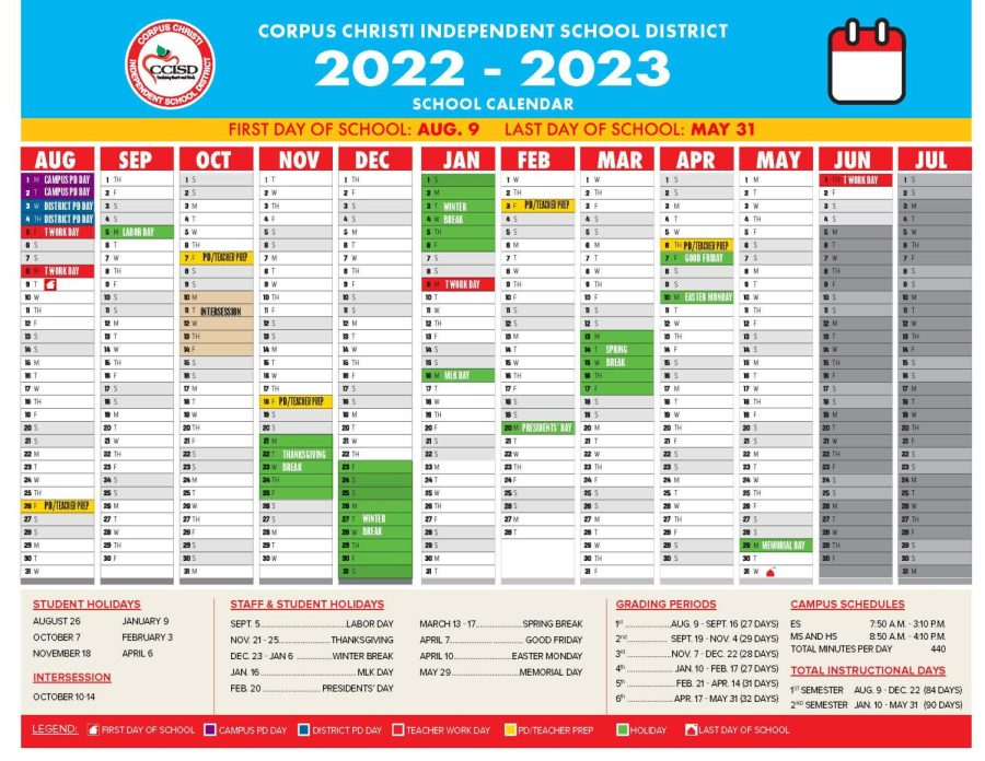 CCISD 2022 2023 Calendar The Texan Times
