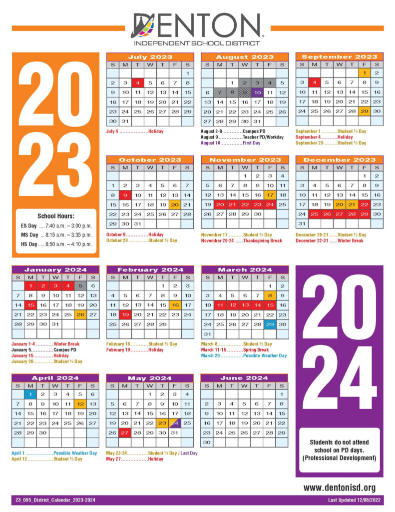 Denton Isd 2023 2023 Calendar Get Calendar 2023 Update