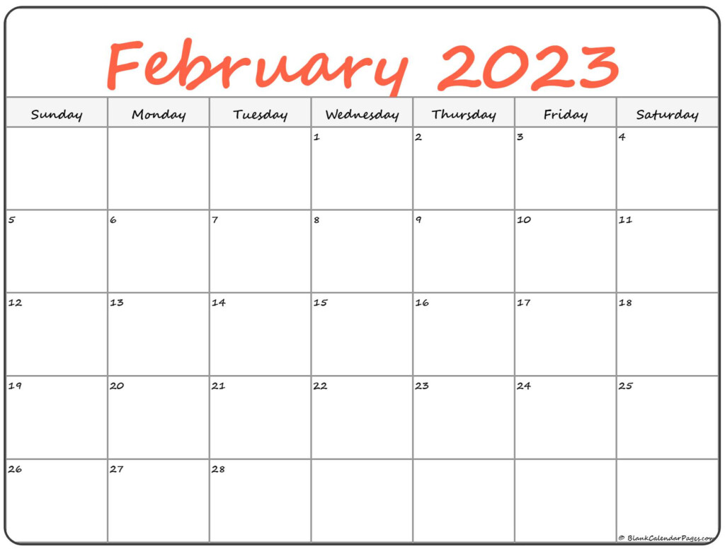 February 2023 Calendar Free Printable Calendar