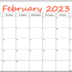 February 2023 Calendar Free Printable Calendar