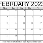 February Calendar 2023 Ulule