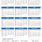 Free 2023 Holiday Calendar With Week Numbers In 2023 Calendar With