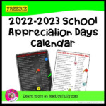 FREE Download 2022 2023 School Appreciation Calendar Lead Joyfully