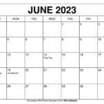 Free Printable June 2023 Calendars