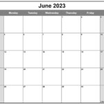 June 2023 Calendar Free Printable Calendar