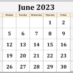 June 2023 Calendar Free Printable Calendar June 2023 Calendar
