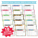 Large Desk Calendar 2022 2023 Doodle Desk Calendars 2022 Academic