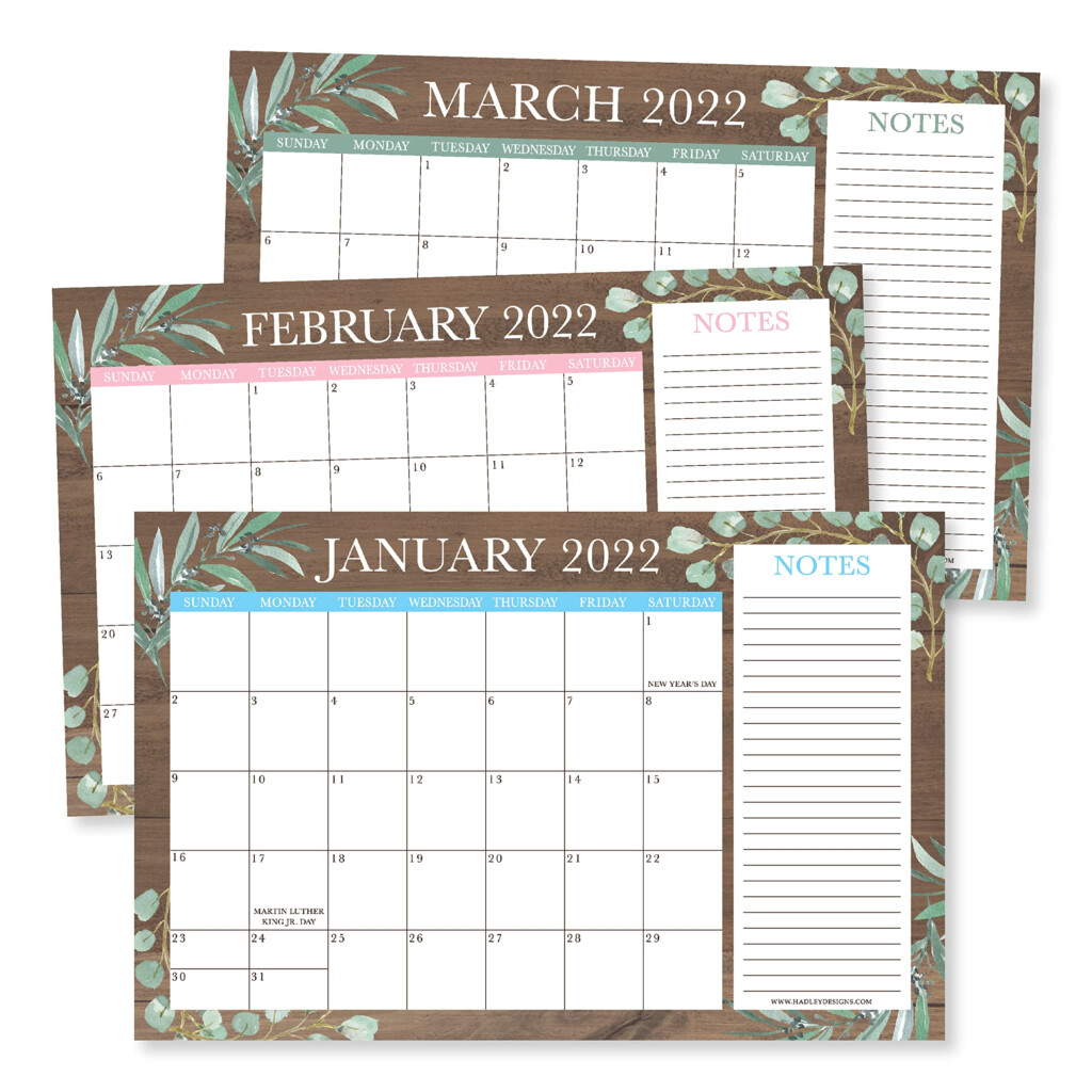 Large Desk Calendar 2022 2023 Farmhouse Calendar 2022 Desk Calendars 