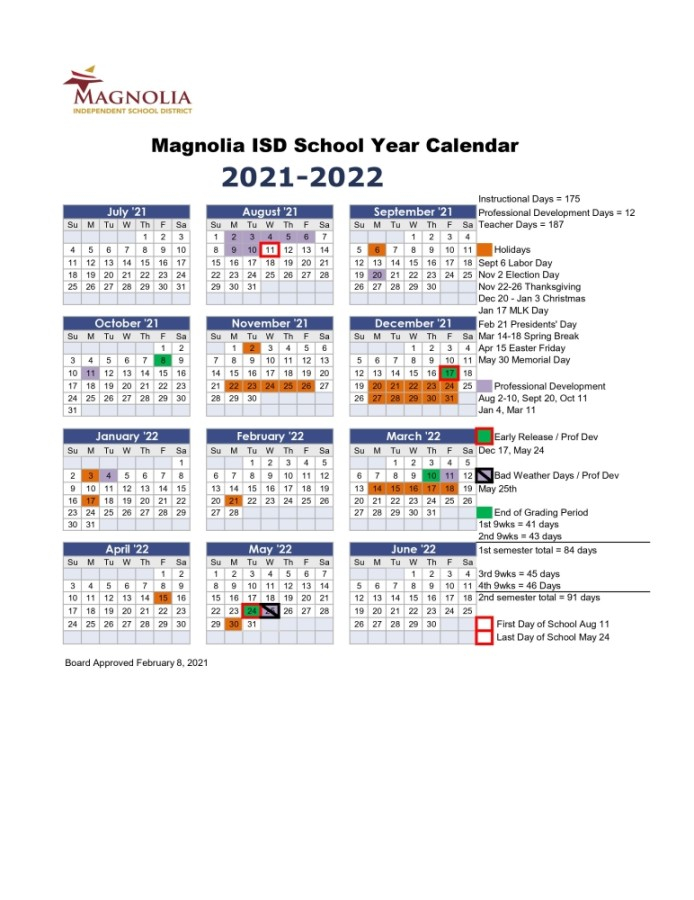 Magnolia Isd Calendar 2022 2023 2023 Calendar