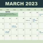 March 2023 Calendar Template Download In Word Google Docs